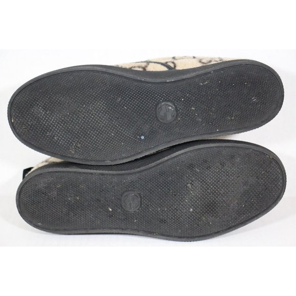 Gucci Beige and Black Slip-On Sneakers - Picture 4 of 8